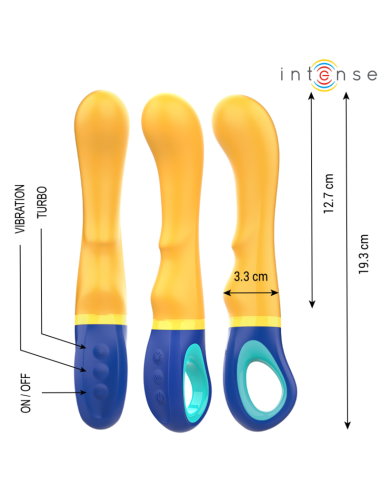 INTENSE - SHAGGY G-SPOT VIBRATOR YELLOW