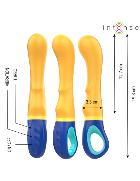 INTENSE - SHAGGY G-SPOT VIBRATOR YELLOW