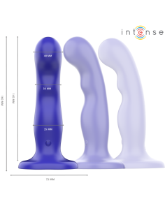 INTENSE - SHORTY VIBRATOR WITH SUCTION CUP BLUE REMOTE CONTROL 2