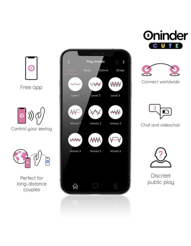 ONINDER CUTE - LOVE BUNNY VIBRATOR G-SPOT CLITORIS - FREE WORLDWIDE APP