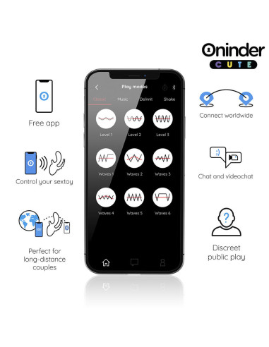 ONINDER CUTE - MYLĖK 3 KAM TRIGUBĄ VIBRATORIŲ - NEMOKAMA PROGRAMĖLĖ VISAME PASAULYJE