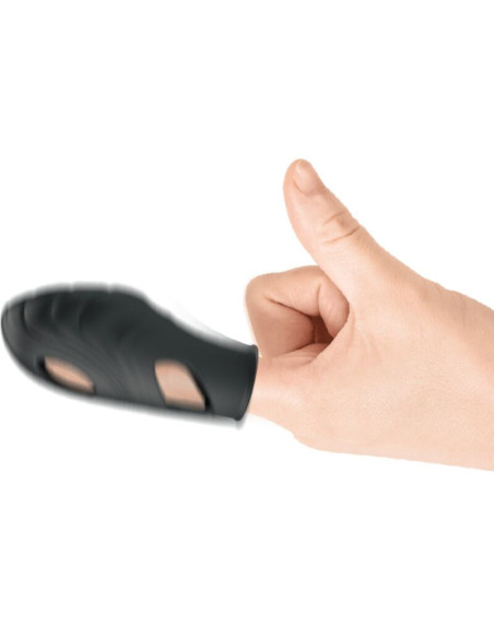 PRETTY LOVE - LICH SILICONE FINGER VIBRATOR BLACK