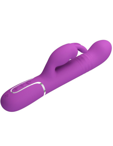 PRETTY LOVE - COALE 4 IN 1 MULTIFUNCTION RABBIT VIBRATOR PURPLE