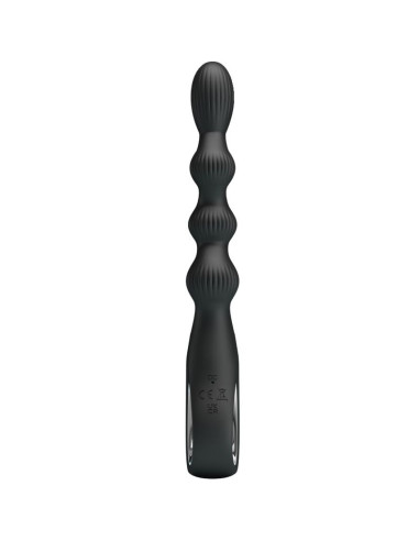 PRETTY LOVE - FEDERER ANAL VIBRATOR 12 VIBRATIONS BLACK