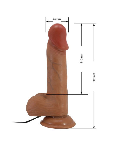 BAILE - CATOBLEPAS REALISTINIS VIBRATORIUS 20,6 CM KŪNO FORMOS NUOTOLINIO VALDYMO VALDYMAS