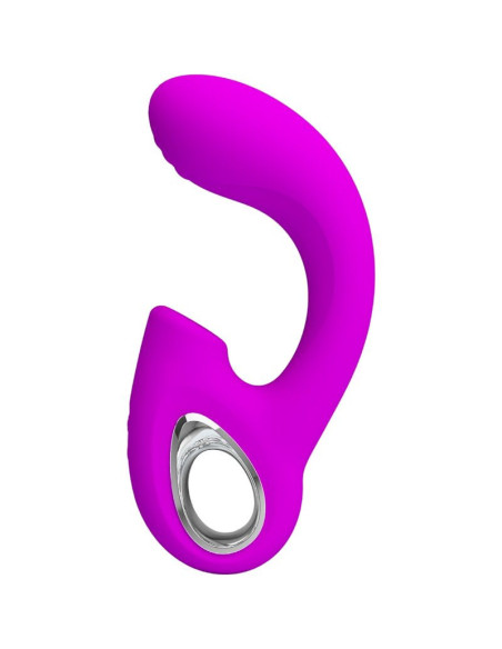 PRETTY LOVE – SIBEL SIBEL G-SPOT VIBRATORIUS KLITORIAUS STIMULIATORIUS 10 VIBRACIJOS POKYČIŲ VIOLETINIS