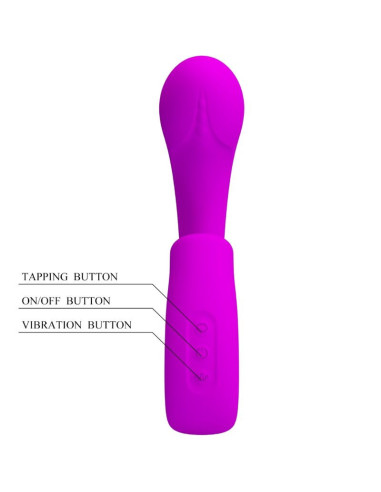 PRETTY LOVE – SIBEL SIBEL G-SPOT VIBRATORIUS KLITORIAUS STIMULIATORIUS 10 VIBRACIJOS POKYČIŲ VIOLETINIS