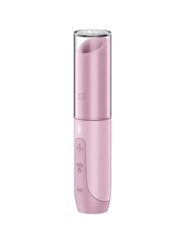 SATISFYER – ROŽINIS SLAPTO BUČINIO BANGOS KLITORIO STIMULIATORIUS