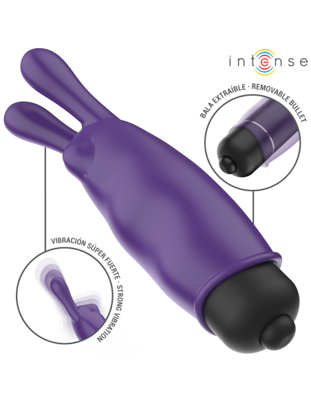 INTENSE - MISTIŠKA VIOLETINĖ VIBRUOJANTI KULKA 8,7 X 2,4 CM