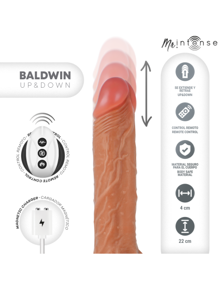 MR INTENSE - BALDWIN REALISTIC PENIS REMOTE CONTROL 22 CM -O- 4 CM