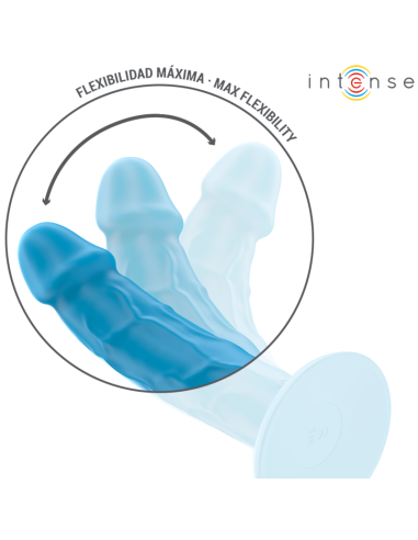 INTENSE - PHOEBE REALISTINIS VIBRATORIUS 10 VIBRAVIMŲ MĖLYNAS NUOTOLINIO VALDYMO VALDYMAS