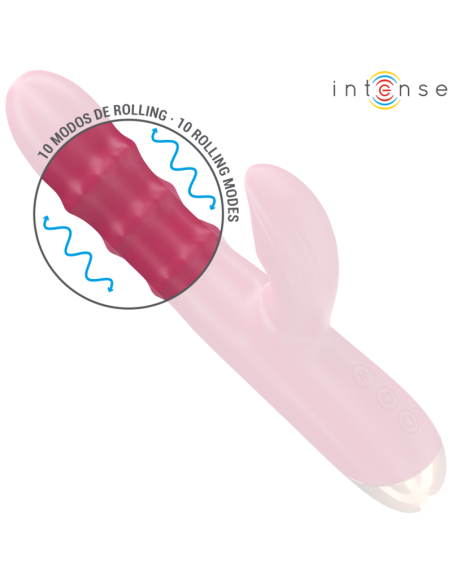 INTENSE - CHLOE DAUGIAFUNKCIS VIBRATORIAUS 3 IN 1 RAUDONAS