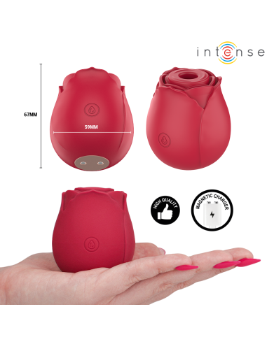 INTENSE - CAMELLIA CLITORAL SUCTION ROSE BY WAVES BORDEAUX