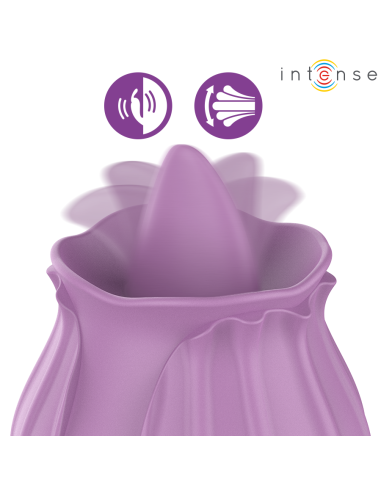 INTENSE - AZALEA FLOWER CLIT STIMULATING 10 VIBRATIONS PURPLE