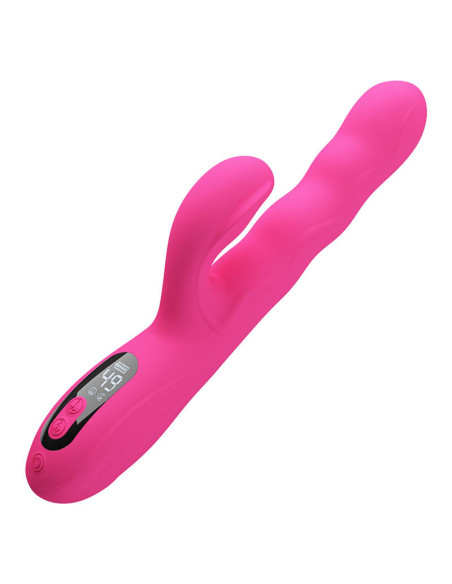 PRETTY LOVE - WINTERS MULTIFUNCTION RABBIT VIBRATOR WITH LED DISPLAY PINK