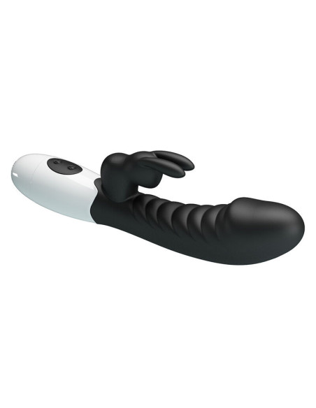PRETTY LOVE - NAUGHTY BUNNY 30 FUNCTION RABBIT VIBRATOR BLACK