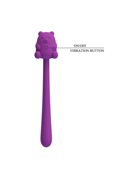 PRETTY LOVE - CUTE BEAR FLIRTING STICK RECHARGEABLE VIBRATOR