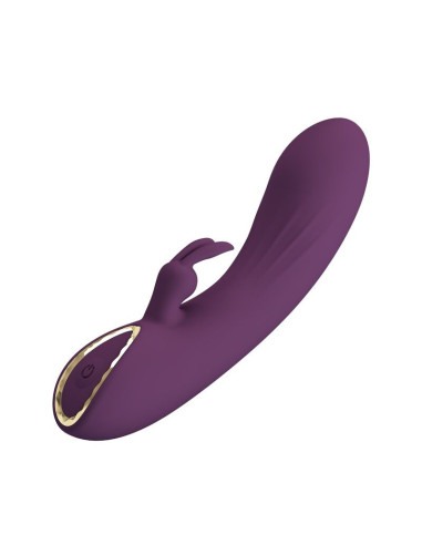 PRETTY LOVE - LANDYN RECHARGEABLE RABBIT VIBRATOR 10 FUNCTIONS PURPLE