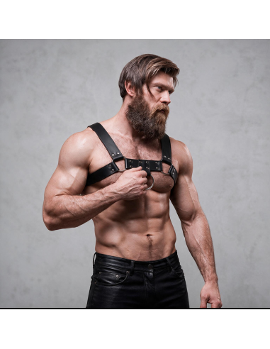 FETISH SUBMISSIVE ATTITUDE – VYRIŠKAS EKOLOGIŠKOS ODOS KRŪTINĖS DIRŽAS