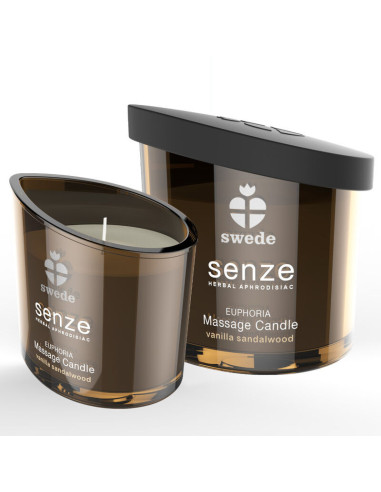 SWEDE - SENZE EUPHORIA masažinė žvakė - vanilė, santalas