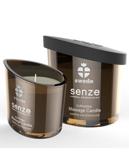 SWEDE - SENZE EUPHORIA masažinė žvakė - vanilė, santalas