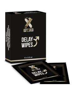 X POWER - DELAY WIPES 6 VIENETAI