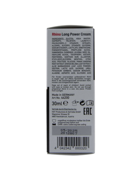 HOT - RHINO LONG POWER KREMAS 30 ML