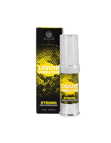 SECRETPLAY - STIMULIUOJAMASIS SKYSTIS VIBRATORIUS STIMULIUOTUVAS UNISEX, STIPRUS 15 ML