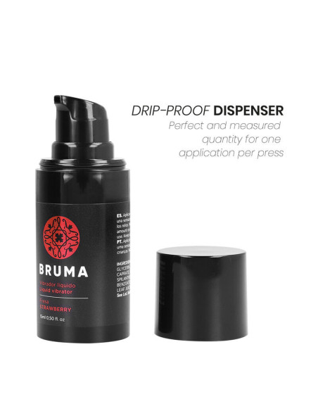 BRUMA - LIQUID VIBRATOR ULTRA SLIDING STRAWBERRY 15 ML