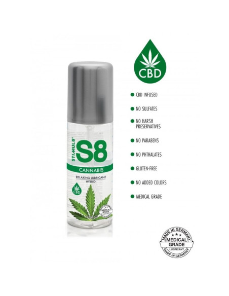 STIMUL8 - S8 kanapių hibridinis lubrikantas 125 ml