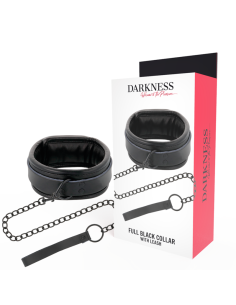 DARKNESS - BLACK NECKLACE WITH CHAIN