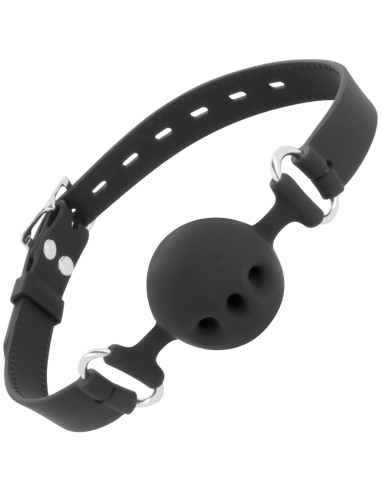 DARKNESS - BLACK BREATHABLE SILICONE GAG