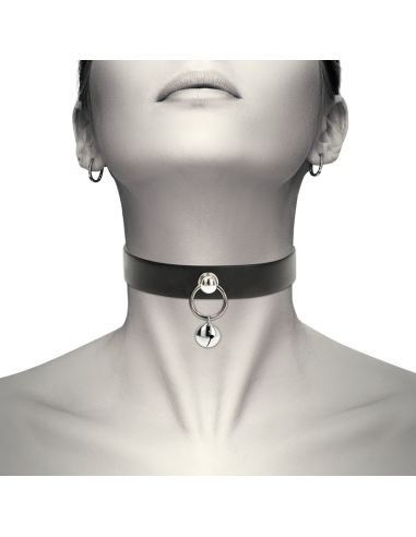 COQUETTE CHIC DESIRE - VEGAN LEATHER NECKLACE WOMAN ACCESSORY RATTLE-HOOP