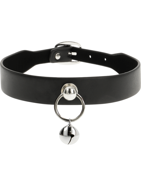 COQUETTE CHIC DESIRE - VEGAN LEATHER NECKLACE WOMAN ACCESSORY RATTLE-HOOP