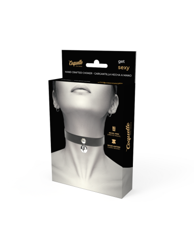 COQUETTE CHIC DESIRE - VEGAN LEATHER NECKLACE WOMAN RATTLE ACCESSORY