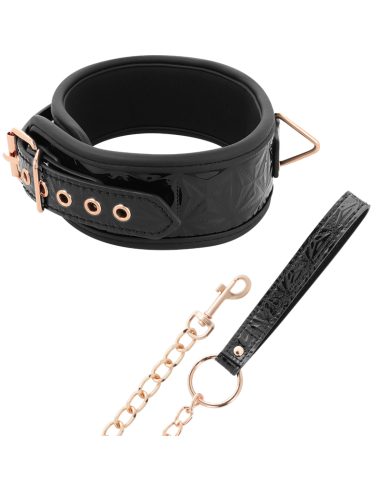 BEGME - BLACK EDITION PREMIUM VEGAN LEATHER COLLAR WITH NEOPRENE LINING