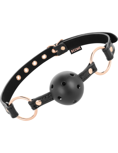 BEGME - BLACK EDITION BALL GAG VEGAN LEATHER