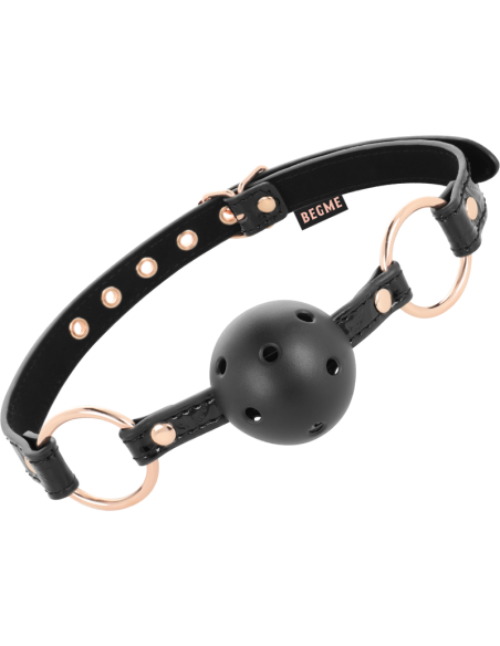 BEGME - BLACK EDITION BALL GAG VEGAN LEATHER
