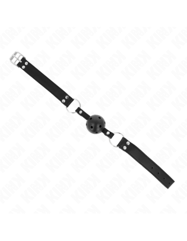 KINK - KVĖPUOJANTIS KAMUOLYS 4 CM KAMŠTELIS SU DVIGUBA KNIEDĖMIS, 1 MODELIS, JUODAS, 62,5 x 2,5 CM, REGULIUOJAMAS 42-58 CM