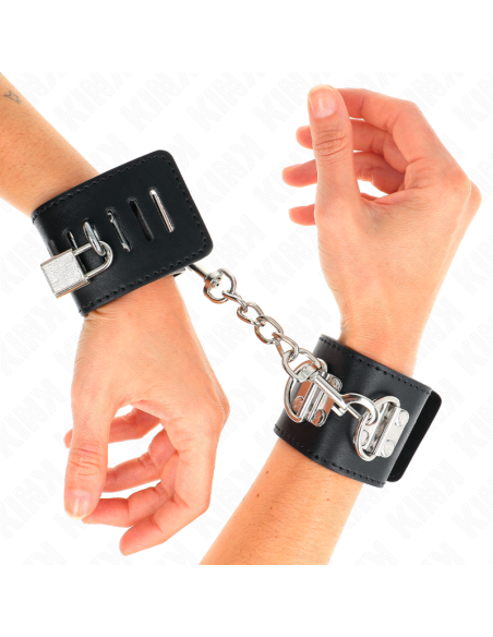 KINK - ĮVAIRIŲ PADĖČIŲ RIEŠO ĮTVARAI SU SPYNA, JUODOS, REGULIUOJAMI, 16–23 CM X 5,5 CM