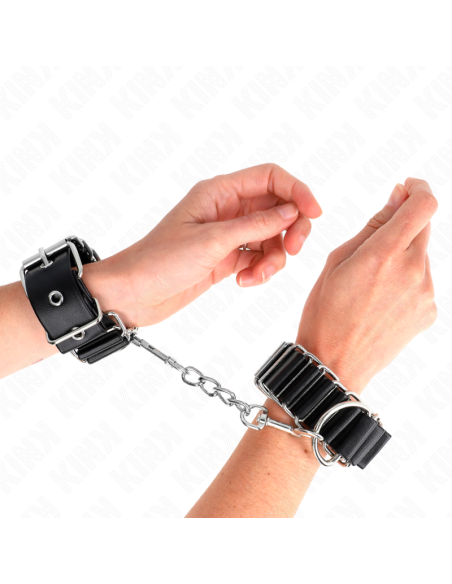 KINK - PLONI, Į VYRĮ PATĮ PATYS RIŠO ĮRAŠAI, JUODOS, REGULIUOJAMOS, 16–22 CM X 3,5 CM
