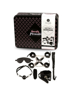 SECRETPLAY - BDSM rinkinys, 8 vnt., juodos spalvos 2