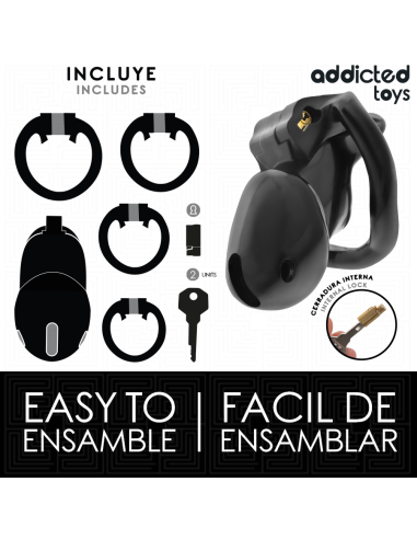 ADDICTED TOYS LOCKED - MINDNIGHT CELL PENIO NARVAS, S DYDIS 4,8 CM