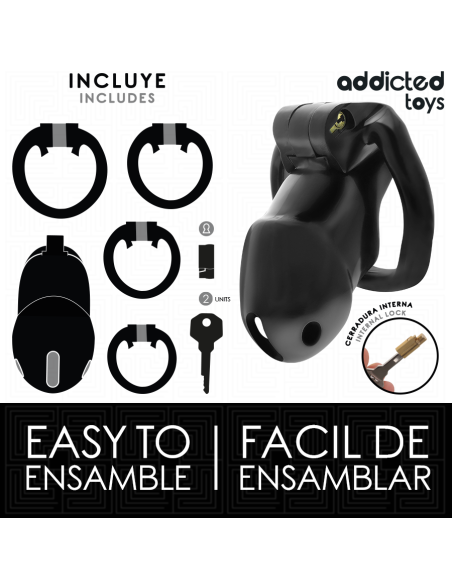 ADDICTED TOYS LOCKED - MINDNIGHT CELL PENIO NARVAS 4,2 CM DYDIS M