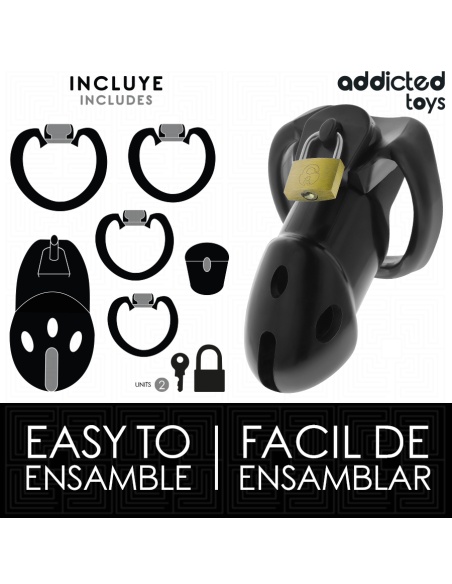 ADDICTED TOYS LOCKED - UNBROKEN DEN PENIS CAGE 9.8 CM