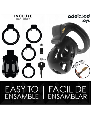 ADDICTED TOYS LOCKED - SILENT KEEP PENIS CAGE 7.5 CM