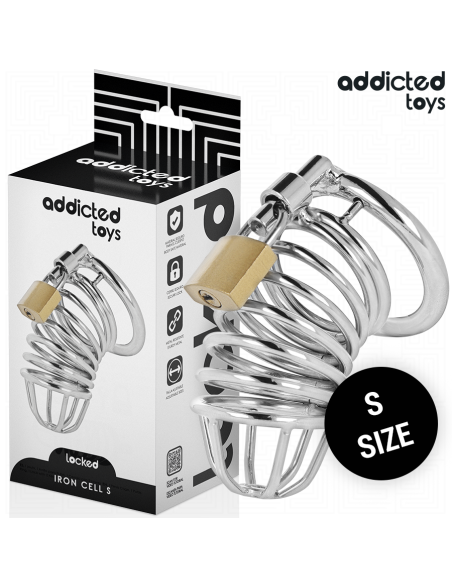 ADDICTED TOYS LOCKED - METALINIS GELEŽIES LĄSTELIŲ VARPOS NARVAS 4 CM DYDIS S