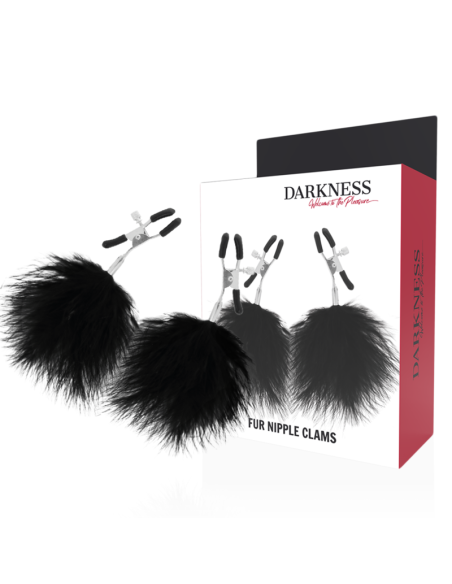 DARKNESS - POM-POM spenelių spaustukai 2 vnt.