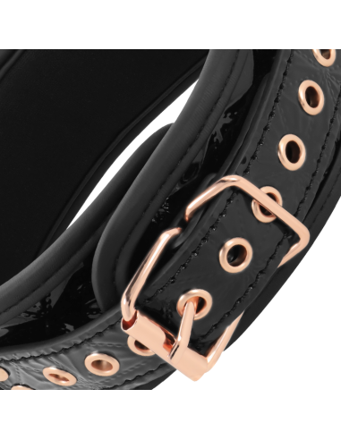BEGME - BLACK EDITION COLLAR WITH NIPPLE CLAMPS WITH NEOPRENE LINING