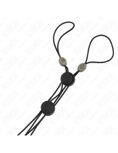 KINK - BLACK DETAIL NIPPLE CLAMPS WITH BLACK ELASTIC 2